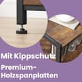 Miniatyrbild 4 av 5: Kökshylla, VASAGLE KKS96X, 80x35x95 cm, Mörkbrun