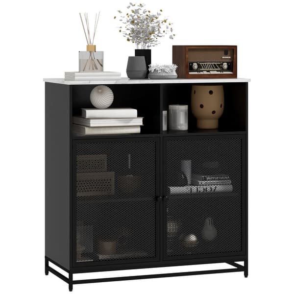 Rootz Buffet Storage Furniture - Spisestueskab - Køkken skænk - Tilt -proof struktur - 86x40x90cm