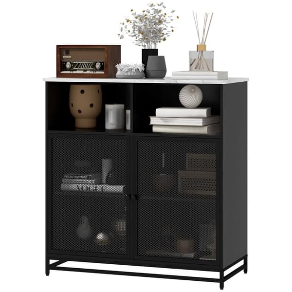 Rootz Buffet Storage Furniture - Spisestueskab - Køkken skænk - Tilt -proof struktur - 86x40x90cm