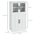 Miniatyrbillede 3 af 6: Rootz Kitchen Buffet Cabinet - Closet - Storage Unit - Moderne design - 60 cm x 30 cm x 110,5 cm