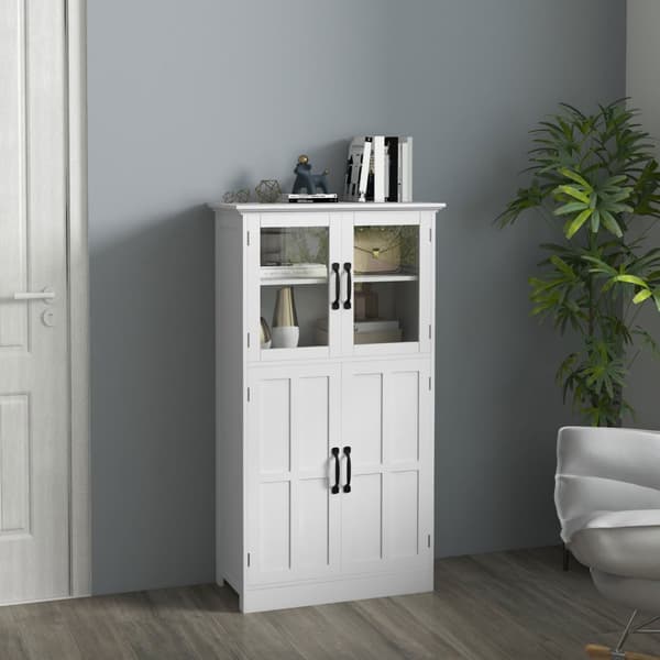 Rootz Kitchen Buffet Cabinet - Closet - Storage Unit - Moderne design - 60 cm x 30 cm x 110,5 cm