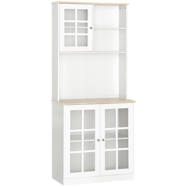 Rootz Kitchen Buffet - Kitchen comer - Display Cabinet - Elegant Design - 80 cm x 37 cm x 183 cm