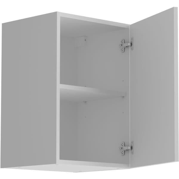 OSLO køkkenskab - Mat hvid - 1 låge + hylde - B 40 x D 36 x H 58 cm