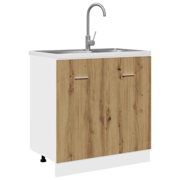 Underskåp för diskho artisan ek 80x46x81,5 cm konstruerat trä