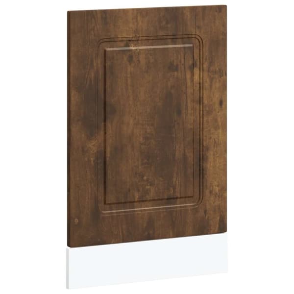 Diskmaskinspanel rökfärgad ek 45x1,5x67 cm konstruerat trä