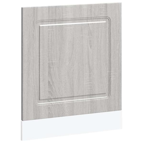 Diskmaskinspanel Kalmar grå sonoma 60x1,5x67 cm konstruerat trä