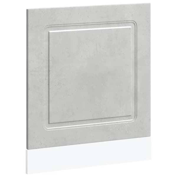 Diskmaskinspanel Kalmar betonggrå 60x1,5x67 cm konstruerat trä