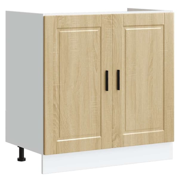 Diskbänk underskåp sonoma-ek 80x46x81,5 cm konstruerat trä
