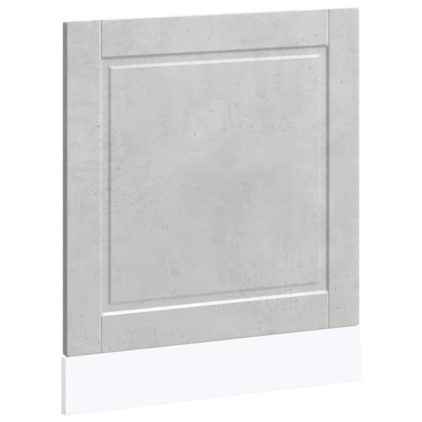 Diskmaskinspanel Porto betonggrå 60x1,5x67 cm konstruerat trä