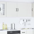 Miniatyrbild 1 av 2: Väggskåp för kök 2 delar Kalmar vit konstruerat trä