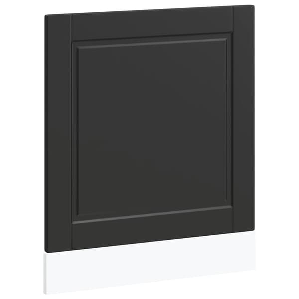 Diskmaskinspanel Porto svart 60x1,5x67 cm konstruerat trä