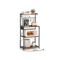 Miniatyrbild 1 av 6: KitchenPlank - 4 nivåer - med uttag - vintage brun - bläck -svart