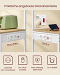 Miniatyrbild 3 av 6: KitchenPlank - 4 nivåer - med uttag - Golden Oak - Mat White