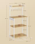Miniatyrbild 6 av 6: KitchenPlank - 4 nivåer - med uttag - Golden Oak - Mat White