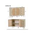 Miniatyrbild 6 av 6: Förvaringsmöbel Buffet med dörrar och lådor Buffet med extra förvaringsutrymme Beige Cream Bredd 120 cm