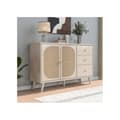 Miniatyrbild 2 av 6: Förvaringsmöbel Buffet med dörrar och lådor Buffet med extra förvaringsutrymme Beige Cream Bredd 120 cm