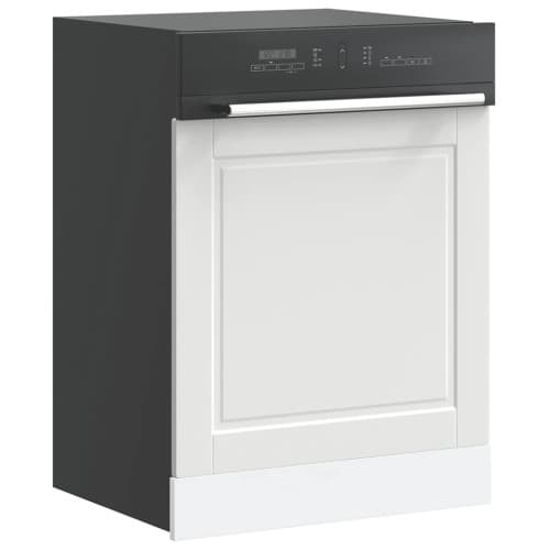 Diskmaskinspanel Porto vit 60x1,5x67 cm konstruerat trä