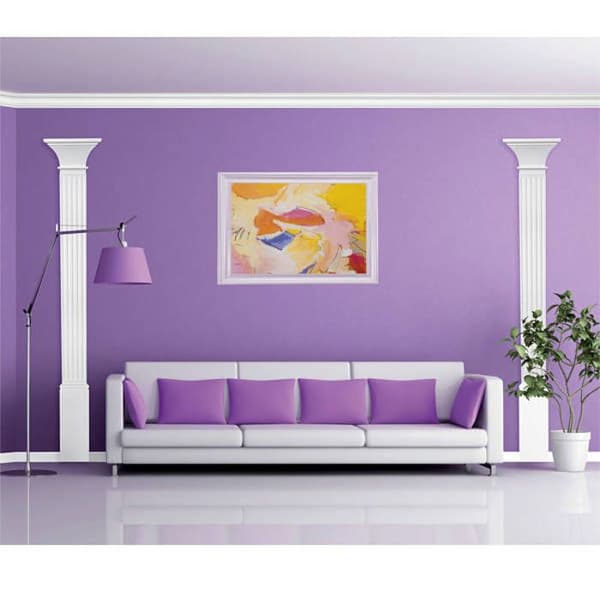 Chapiteau bas pied bas av pilaster anpassad till Prestige-pilaster i polystyren
