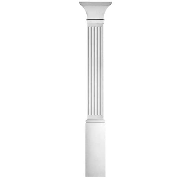 Chapiteau bas pied bas av pilaster anpassad till Prestige-pilaster i polystyren