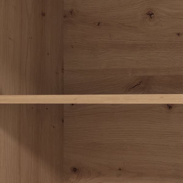 Kökskåp, 200x85.5x60 cm, Natur och Vit