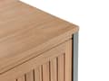 Miniatyrbilde 8 av 11: Utekjøkkenskap i Brunt Akasietre 2 Hyller 2 Dører Skap med Topp 50 x 80 x 92 cm Hagekjøkken Spisestue