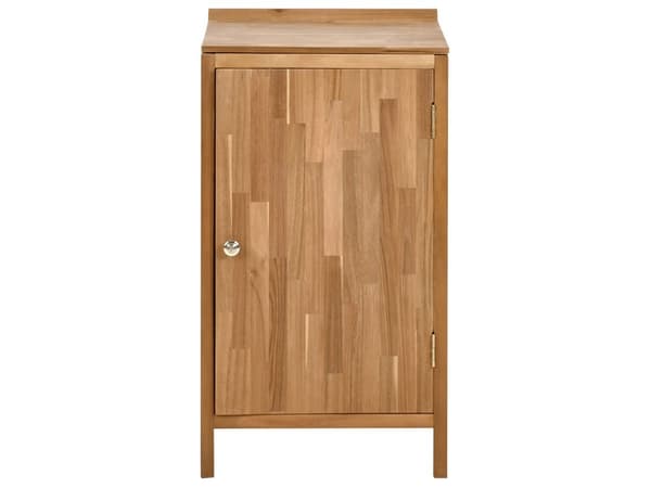 Utendørs kjøkkenskap Brun Akasietre 50 x 50 x 90 cm 2 hyller 1 dør Utekjøkken Hage