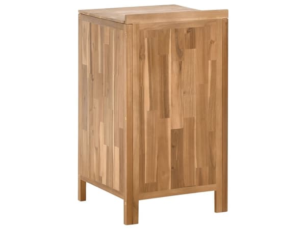 Utendørs kjøkkenskap Brun Akasietre 50 x 50 x 90 cm 2 hyller 1 dør Utekjøkken Hage