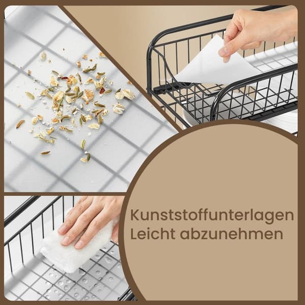 Rootz Kitchen Organizer Shelf - Order System - Space Saver - Max 10 kg belastning - 21 cm x 36,5 cm x 33,7 cm