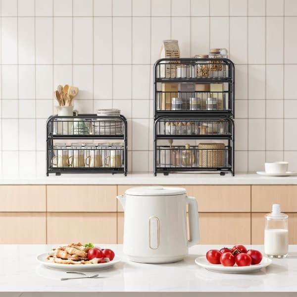 Rootz Kitchen Organizer Shelf - Order System - Space Saver - Max 10 kg belastning - 21 cm x 36,5 cm x 33,7 cm