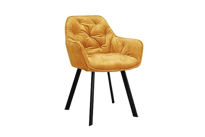 TOLVFORS Spisestol 2-pk Gull/Svart