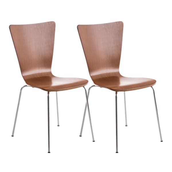 CLP 2-pack Ruokatuolit Aaron ruskea