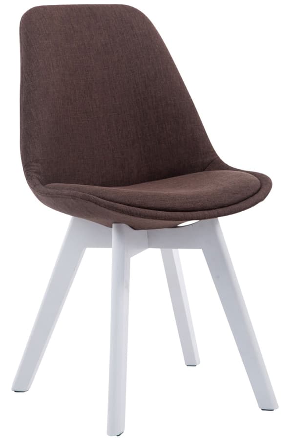 CLP Spisebordsstol Borneo V2 Stof Brown-weiß