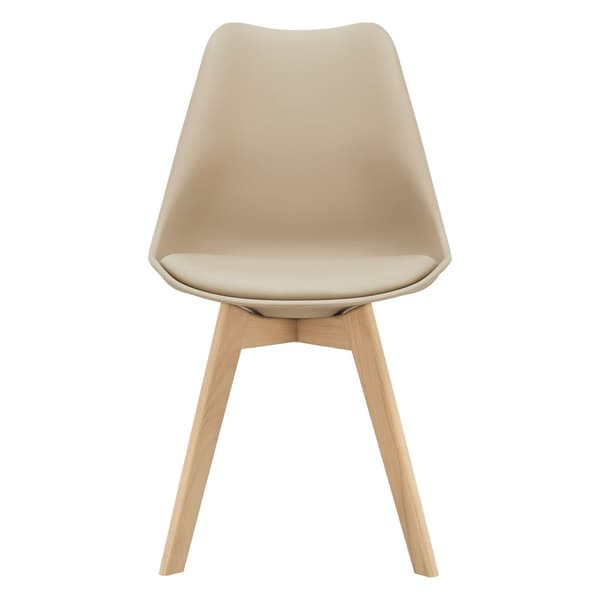 Stol Dubrovnik set om 4 beige [en.casa]