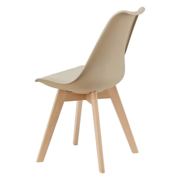 Stol Dubrovnik set om 4 beige [en.casa]