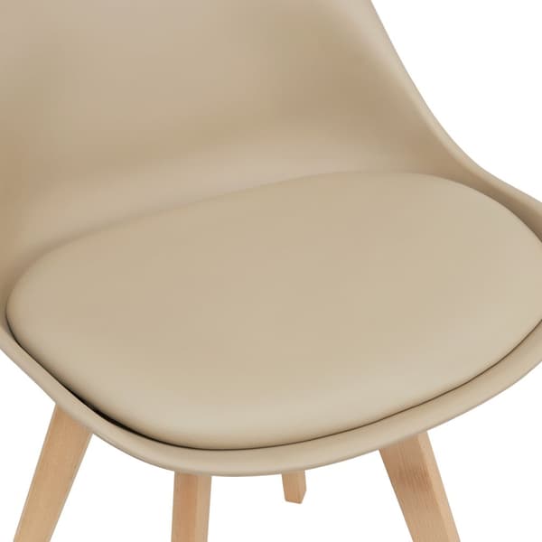 Stol Dubrovnik set om 4 beige [en.casa]