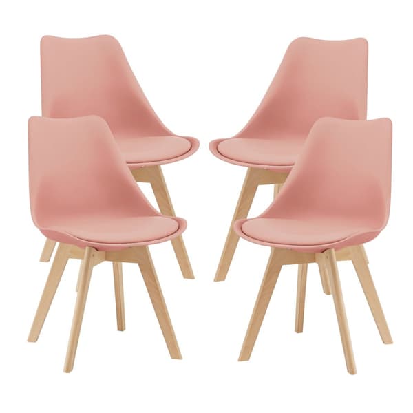 Stol Dubrovnik set om 4 rosé [en.casa]