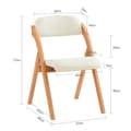 Miniatyrbillede 3 af 5: Foldbar Stol, FST92-W, 47x60x77 cm, Brun
