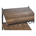 Pikkukuva 5 / 6: Pulloteline DKD Home Decor Auto Akaasia Rauta Tumman harmaa (83 x 30 x 104 cm)