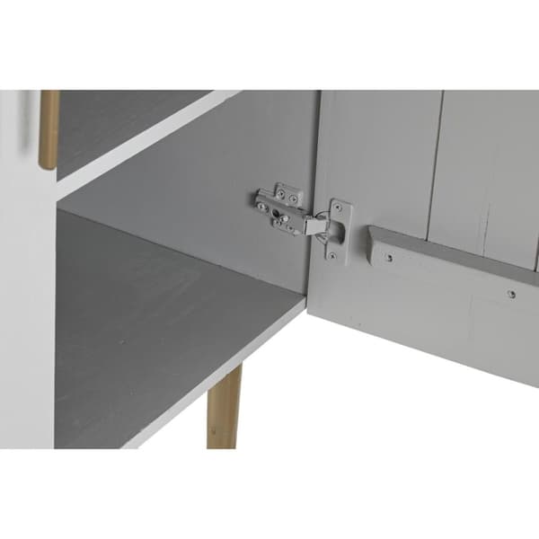 Skab DKD Home Decor Hvid Gylden Jern Mangotræ 85 x 45 x 110 cm BAR