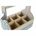 Miniatyrbillede 3 af 3: Flaskereol DKD Home Decor 27 x 16,5 x 25 cm Blå Turkisblå Træ MDF (2 enheder)