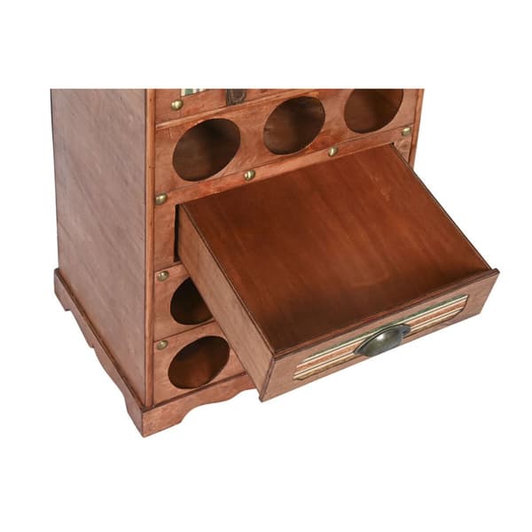 Flaskereol Home ESPRIT Brun Poppel 40 x 35,5 x 71 cm