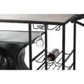 Miniatyrbilde 9 av 11: Flaskestativ Home ESPRIT Brun Svart Jern Treverk av mangotre 195 x 70 x 106 cm