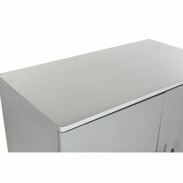 Kaappi DKD Home Decor Valkoinen Kullattu Rauta Mangopuu 85 x 45 x 110 cm BAR