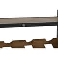 Miniatyrbilde 3 av 11: Flaskestativ Home ESPRIT Svart Naturell Tre Metall Krystall 102 x 32 x 60 cm