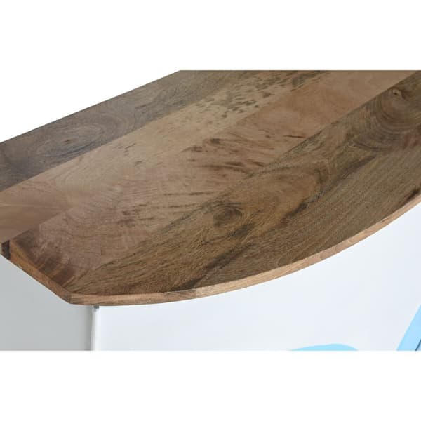Barskåp Home ESPRIT Vit Brun Turkos 157 x 52 x 90 cm