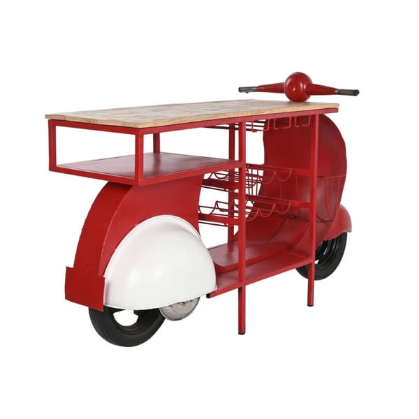Pulloteline Home ESPRIT Punainen Metalli 165 x 60 x 100 cm