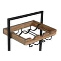 Miniatyrbilde 3 av 7: Flaskestativ Home ESPRIT Svart Naturell 35 x 25 x 75 cm