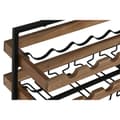Pikkukuva 3 / 6: Pulloteline Home ESPRIT Musta Luonnollinen 65 x 25 x 35 cm