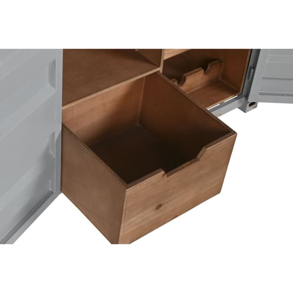 Pulloteline Home ESPRIT Harmaa Taivaansininen 77 x 41 x 64 cm