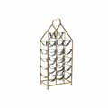 Miniatyrbilde 1 av 2: Flaskestativ DKD Home Decor Svart Gyllen Metall Plast 37,5 x 24,5 x 82 cm